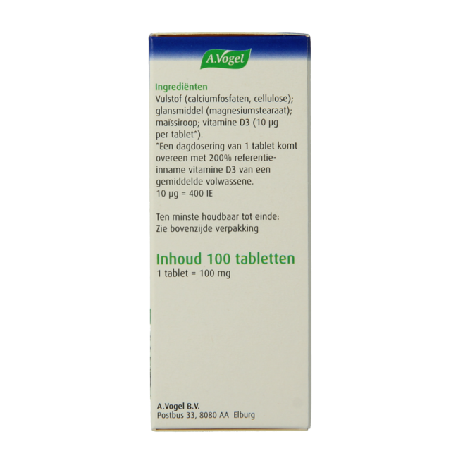 A Vogel Witamina D3 10 µg 100 Tabletek