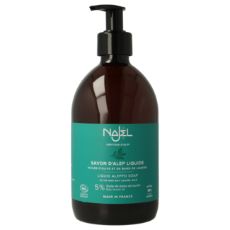 Najel Aleppo Savon d'Alep liquide flacon pompe 500 ml