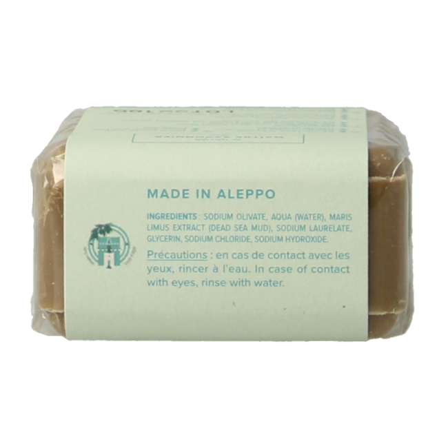 Najel Aleppo Aleppo zeep scrub dode zee klei 100 Gram
