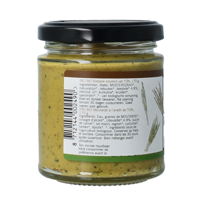 Moutarde ciboulette bio 170 Grammes