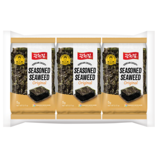 KC Nori Seaweed snack original 3x5 gram 15 Gram