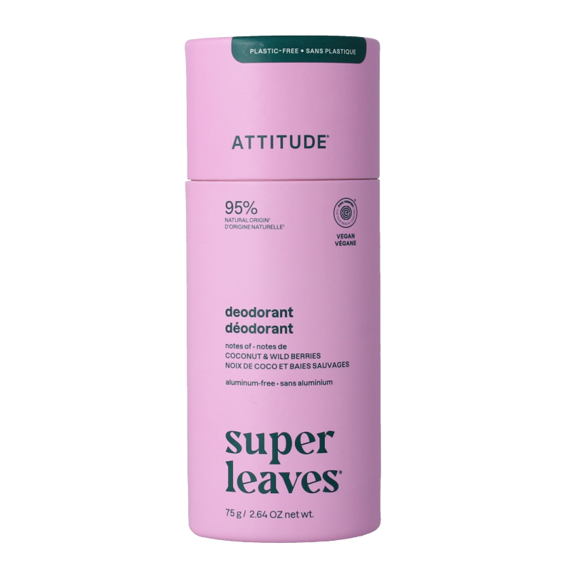 Attitude Desodorante Super Leaves coco y frutos silvestres 75 gramos