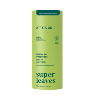 Attitude Desodorante super leaves pera y ámbar 75 gramos