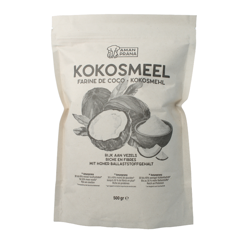 Amanprana Kokosmehl 500 Gramm