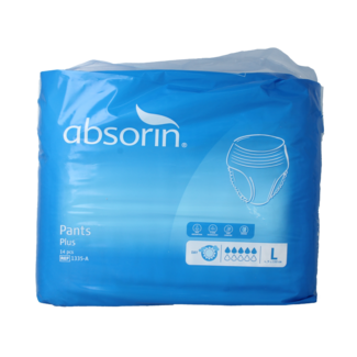 Absorin Pants plus L 14 Pezzi
