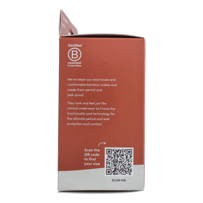 Menstruationsunterwäsche Taillenslip schwarz normal XS 1 Stück