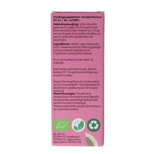 Sambucus nigra herb/gewone vlier bio 50 Milliliter