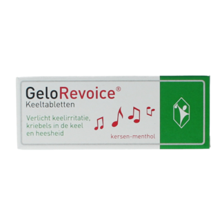 Gelorevoice Comprimidos para la garganta cereza - mentol 10 Comprimidos