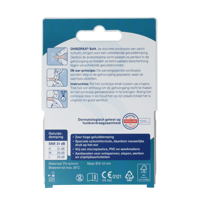 Oordopjes soft 10 Stuks