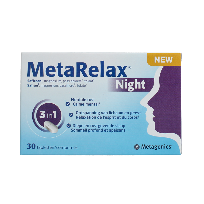 Metagenics Metarelax Night: Magnesio, Zafferano e Passiflora