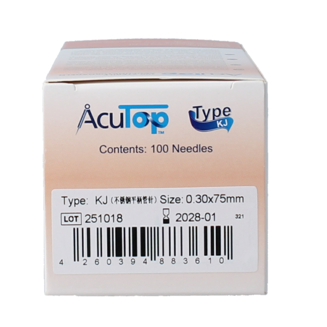 KJ-T Dry Needling Nadel 0,30 x 75 mm, 100 Stück