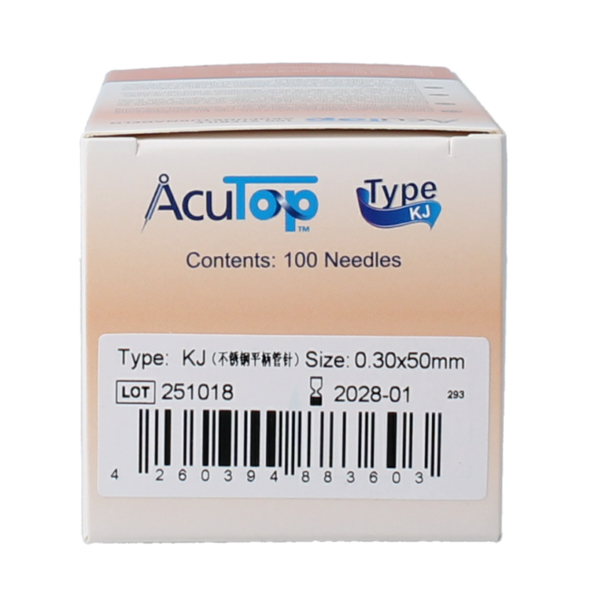 Aiguille de dry needling KJ-T 0,30 x 50 mm 100 pièces