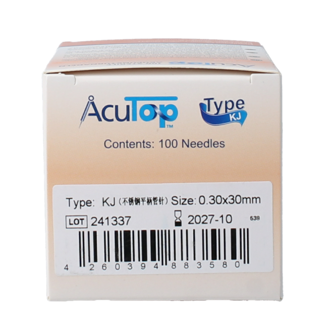 KJ-T dry needle 0.30 x 30mm 100 pieces