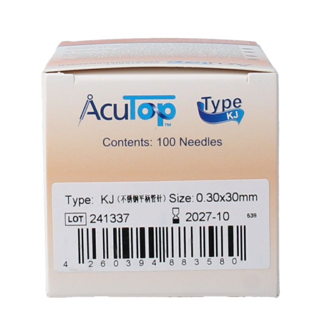 KJ-T Dry Needling Nadel 0,30 × 30 mm, 100 Stück