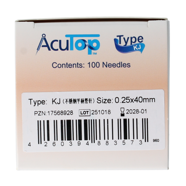 KJ-T dry needle 0.25 x 40mm 100 pieces