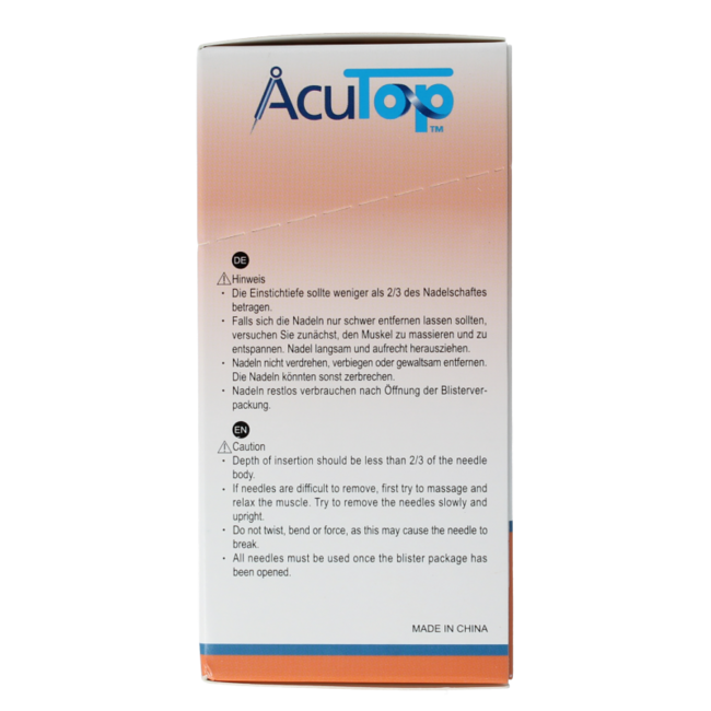 AcuTop KJ-T dry needles 0.25 x 40mm 100 pieces