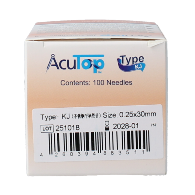 KJ-T dry needle 0.25 x 30mm 100 pieces