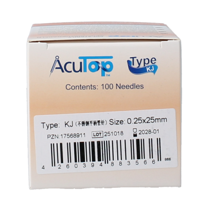 Aguja de punción seca KJ-T 0,25 x 25 mm 100 unidades