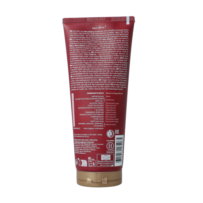 Shower cream very cherry organic 200 Millilitres