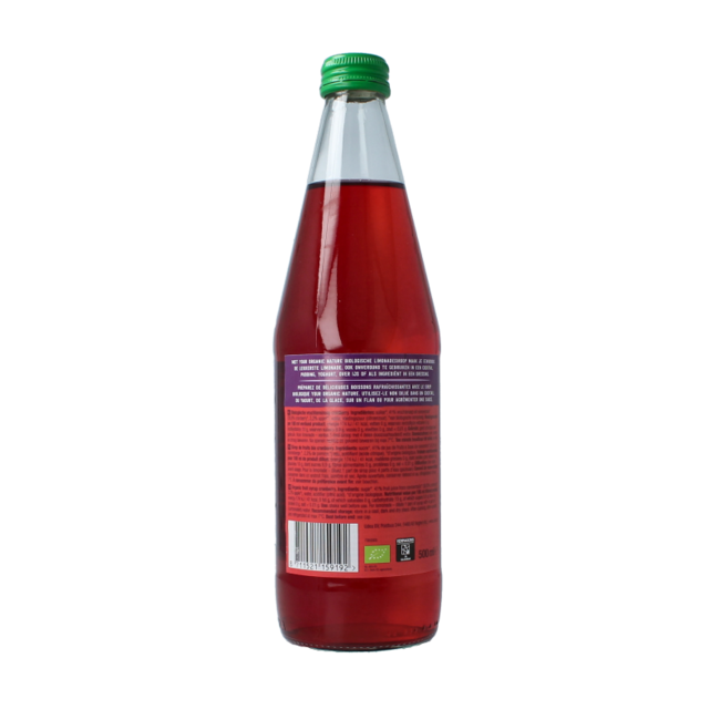 Organic cranberry lemonade syrup 500 Millilitres