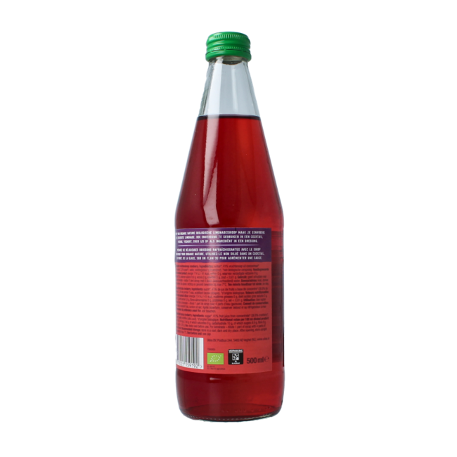 Organic cranberry lemonade syrup 500 Millilitres