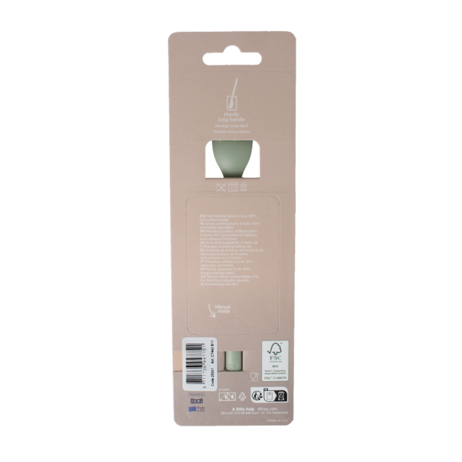 Cucchiaino per le prime pappe, Pistacchio, 2 Pezzi