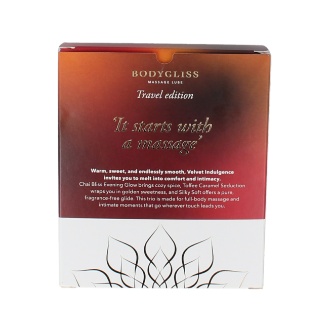 Bodygliss Velvet indulging pack de tres edición de viaje 150 ml