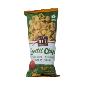 De Rit De Rit Chips soczewicowe Zioła włoskie bio 75 Gram