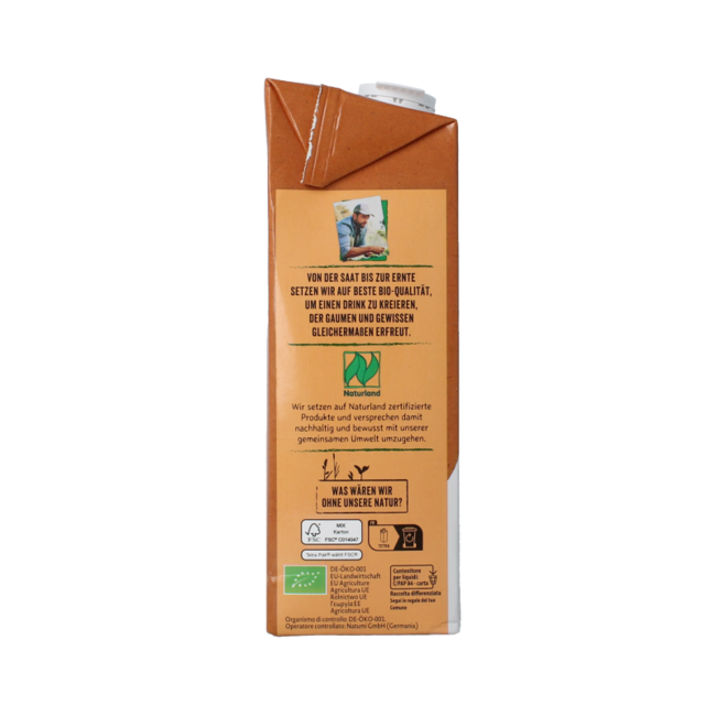 Bebida de avena natural bio Natumi 1 litro