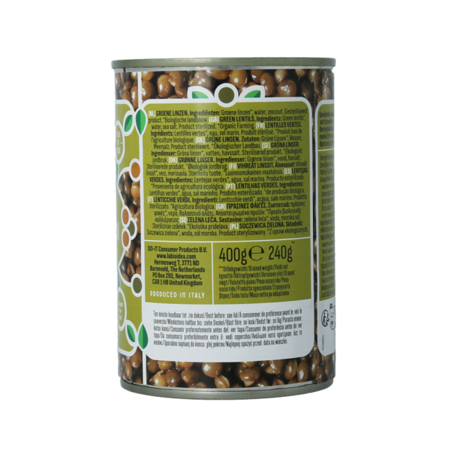 La Bio Idea Groene linzen bio 400 Gram