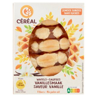 Cereal Cereal Gofres blandos de vainilla sin azúcares 150 gramos