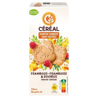 Cereal Cereal Galletas frambuesa rooibos sin azúcares 150 gramos