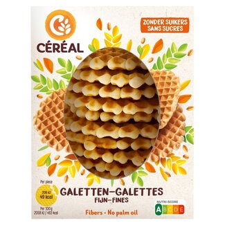 Cereal Cereal Galettes finas sin azúcar 150 Gramos