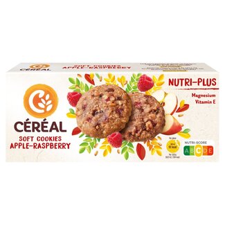 Cereal Miękkie ciasteczka zbożowe jabłko-malina nutri-plus 138 Gram