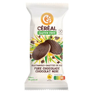 Cereal Tortita de arroz con chocolate negro sin gluten 130 gramos