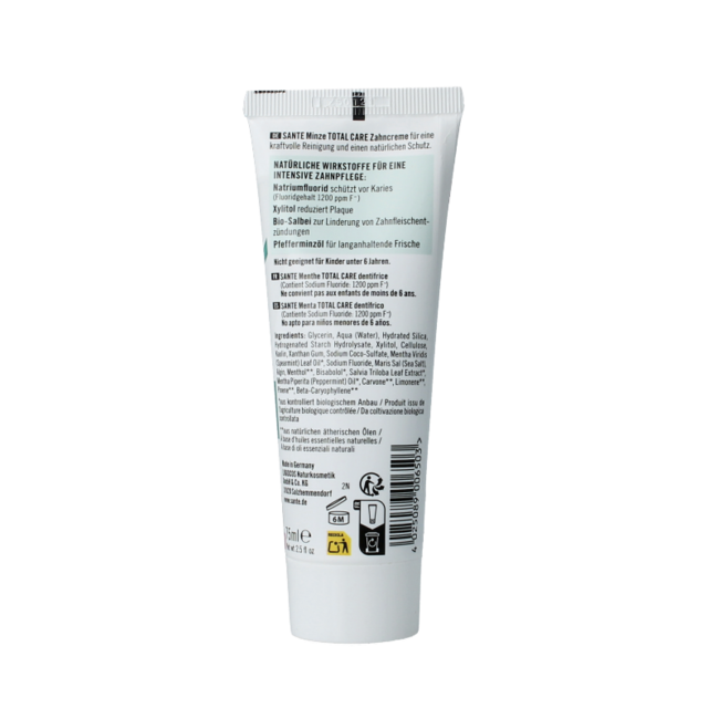 Sante Dental med Zahnpasta Minze Bio 75 ml