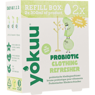 Yokuu Recharge de rafraîchisseur de vêtements probiotique (perles) 2 pièces