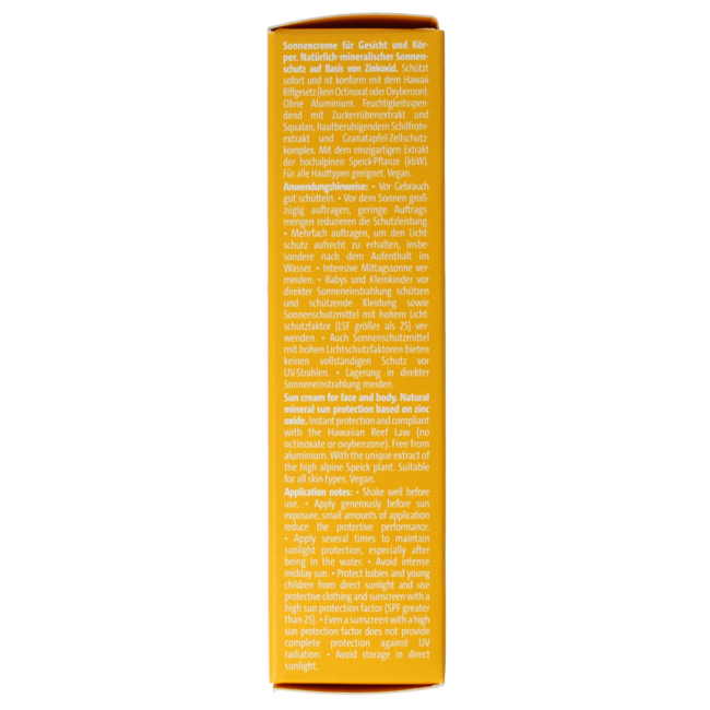 Sun Sonnencreme Faktor 50 Bio 60 Milliliter