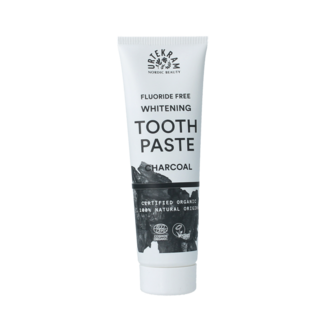 Urtekram Toothpaste activated charcoal organic 75 Millilitres