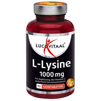 Lucovitaal Lucovitaal L-Lysine 1000mg 90 Kauwtabletten