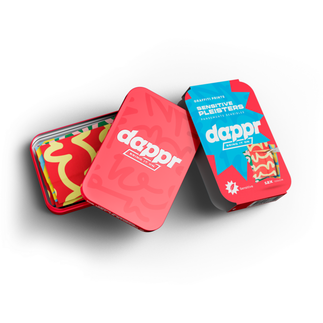 Plaster w pasku graffiti 10 x 6 cm 12 sztuk