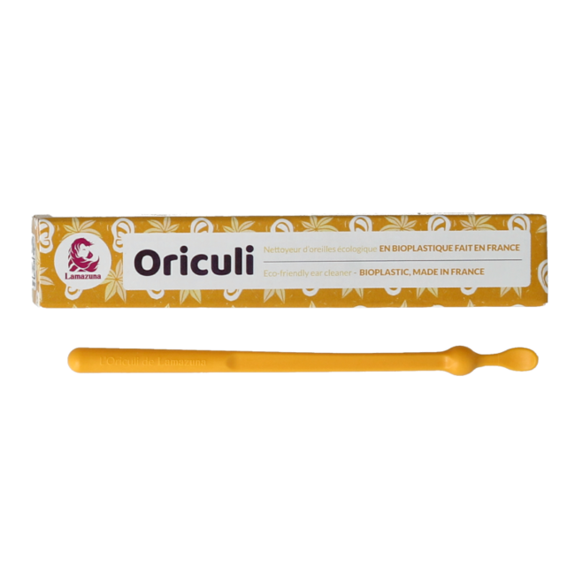 Lamazuna Oriculi in Bioplastica Giallo 1 Pezzo