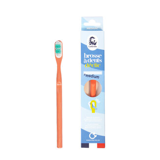 Lamazuna Cepillo de dientes Lamazuna medio coral 1 unidad