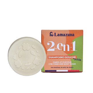 Lamazuna Lamazuna Pastilla de lavado 2 en 1 para cabello y cuerpo 70 gramos
