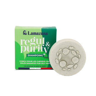 Lamazuna Lamazuna Champú sólido cabello graso regul & purifica 60 gramos