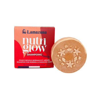 Lamazuna Shampoo solido Lamazuna per capelli normali - Nutriglow 70 Grammi