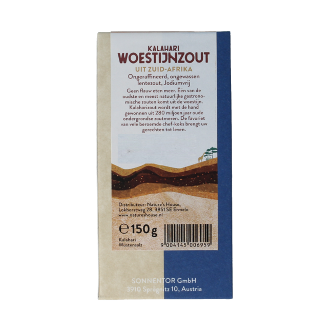 Kalahari woestijnzout fijn 150 Gram