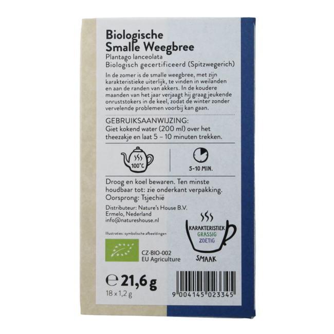 Té de llantén menor bio 18 bolsitas