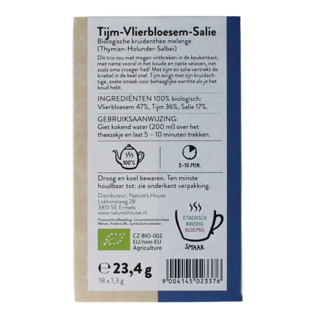 Tijm vlierbloesem salie bio 18 Stuks