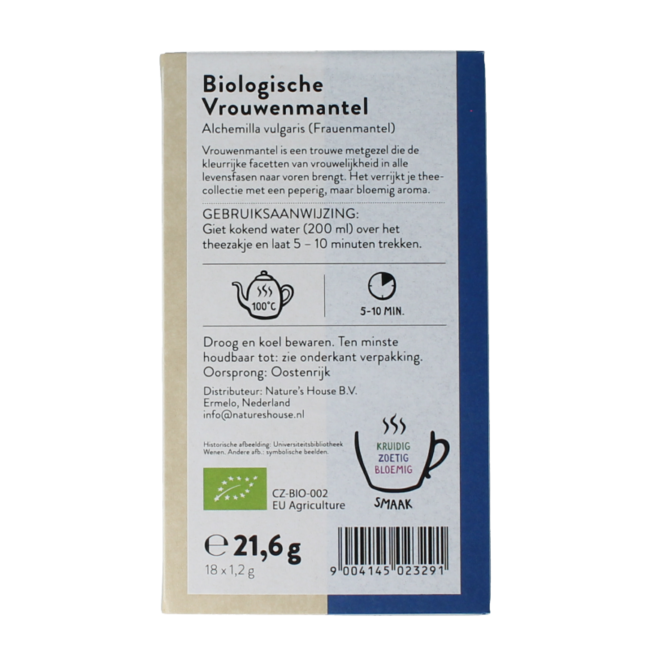 Tisane d'alchémille bio 18 sachets